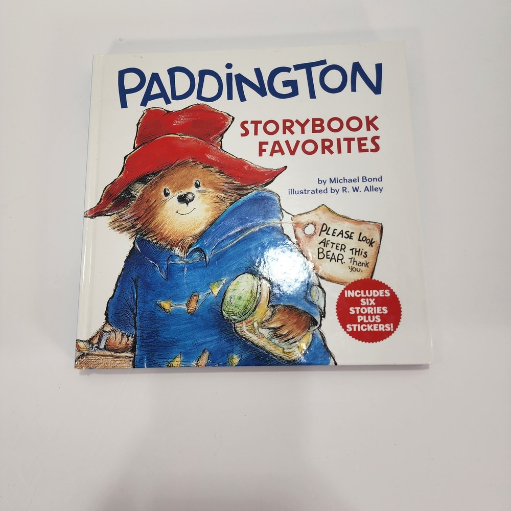 Paddington Storybook Favorites Michael Bond Hardcover 6 Stories Stickers 2017